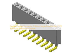 TIPO 1 R/A *2 PIN To 1*40PIN H=6.35mm della immersione dell'intestazione fila femminile del connettore 2.00mm di singola