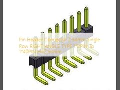 TIPO 1 AD ANGOLO RETTO *2 PIN To 1*40PIN H=2.54mm di singola fila di Pin Header Connector 2.54mm