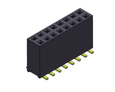 TIPO di SMT doppio femminile di fila del connettore 2.54mm dell'intestazione - 2 *2 PIN To 2*40PIN H=11.00mm