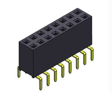 entrata doppia Pin Female Header Connector 2*2 PIN To 2*40PIN di fila doppia di 2.54mm