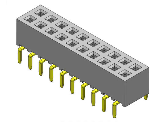 TIPO fila doppia della IMMERSIONE dell'incavo 2.00mm dell'intestazione di Pin Female Header Connector Female
