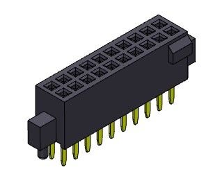 Fila doppia femminile del connettore 1.27mm dell'intestazione con il tipo diritto di Bump&amp;Pegs - 2 *3 PIN To 2*50PIN H=4.40mm
