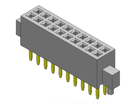 Fila doppia femminile del connettore 1.27mm dell'intestazione con il tipo diritto di Bump&amp;Pegs - 2 *3 PIN To 2*50PIN H=4.40mm
