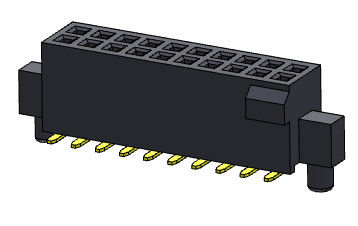 Il connettore femminile 1.27mm dell'intestazione si raddoppia fila con l'urto &amp; caviglia il tipo di SMT - 2 *4 PIN To 2*50PIN H=4.40mm