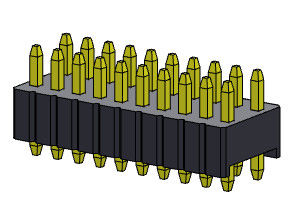 1.27mm Serise Pin Header Connector Dual Row Straight Tipo 1.27*2.54mm 2*2PIN To 2*50PIN SQ0.46mm