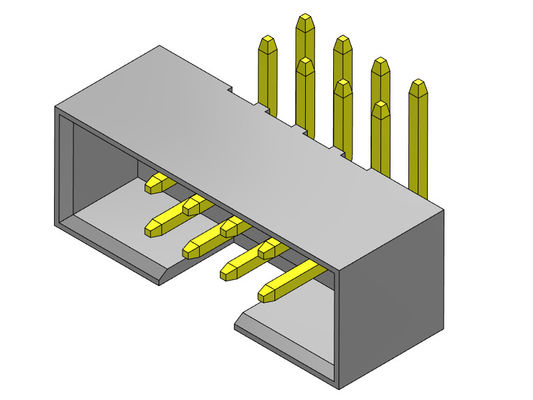 Tipo ad angolo retto di fila doppia dell'intestazione della scatola del passo di 2AMP 2mm - 2 *8-2*25Pin