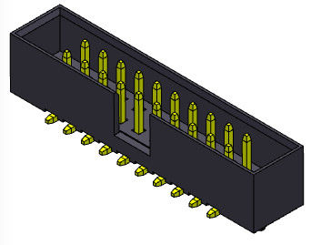 tipo doppio di SMT di fila dell'intestazione 2AMP della scatola di 2*8-2*25Pin 2mm con i pioli