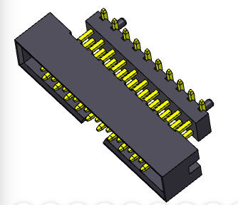 connettore 2*4-2*25 Pin Nylon 6T 2AMP dell'intestazione della scatola della immersione di SMT elevato 2.00mm