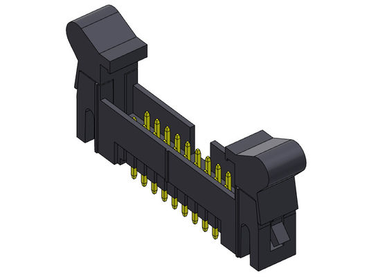 Tipo diritto intestazione 2.54mm 2*4-2*32Pin 3AMP della immersione dell'espulsore del connettore dell'intestazione della scatola di Nylon9T