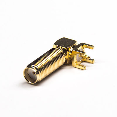 Angolo retto del connettore coassiale 20mm del PWB del connettore coassiale di SMA rf