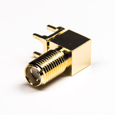 angolo retto femminile del connettore coassiale di Sma del connettore coassiale di 17mm rf
