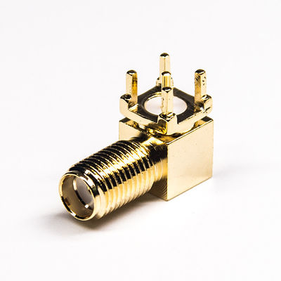 angolo retto femminile del connettore coassiale di Sma del connettore coassiale di 17mm rf