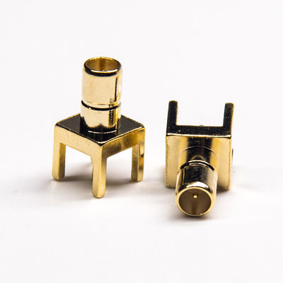 Connettore di doratura rf SMB di 4 fori per il supporto L 11.5MM del PWB